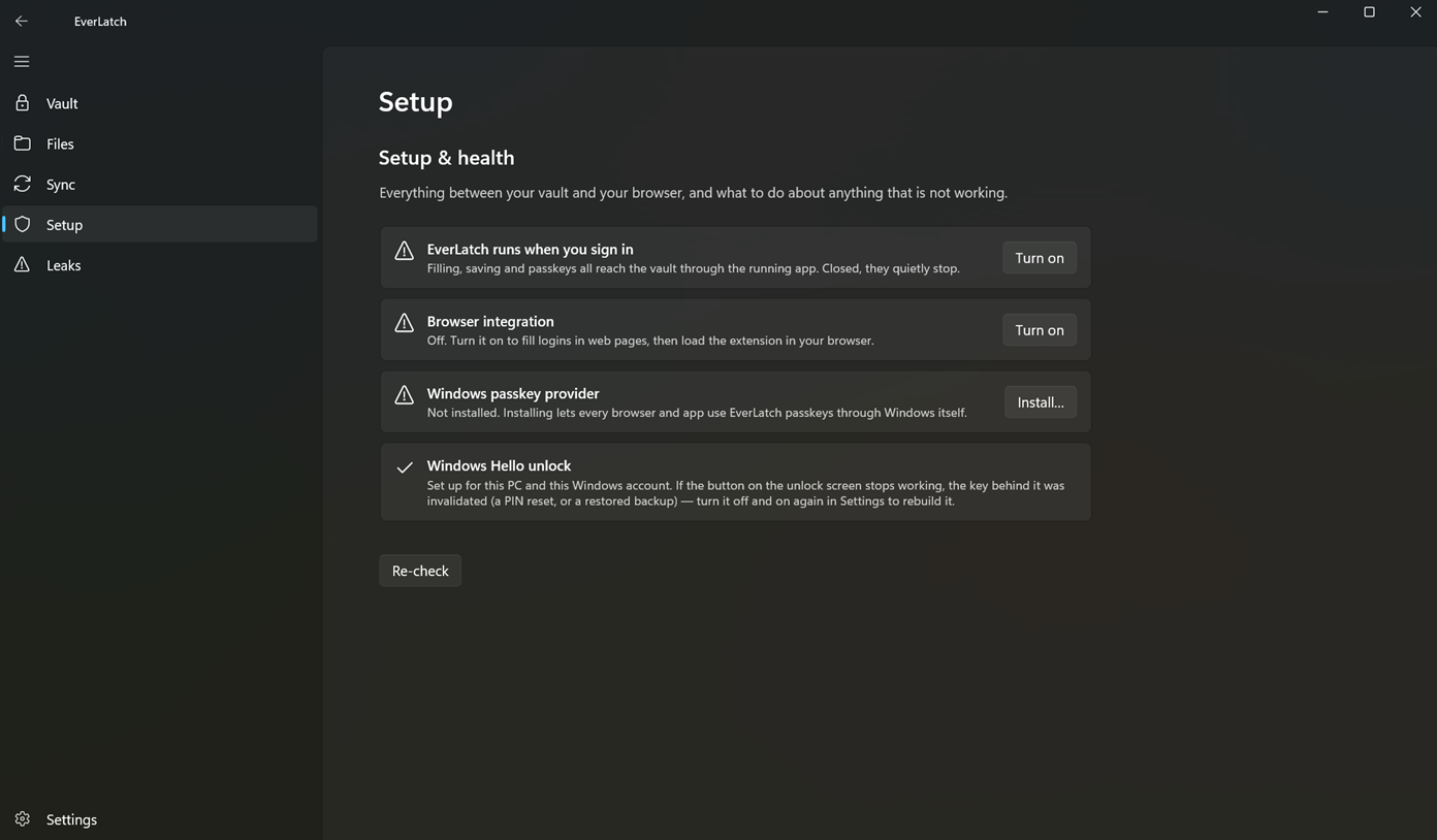 passkey provider setup